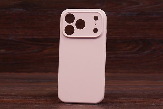Silicone Case Close Camera (no logo) Iph 17ProMax Pink Sand (4)