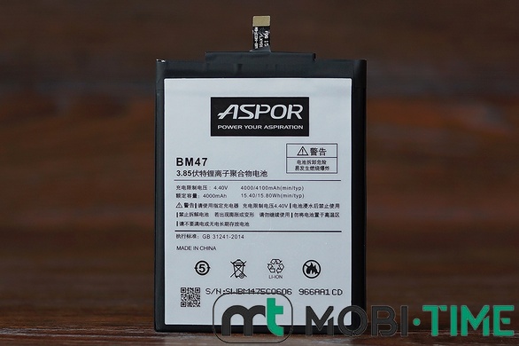 АКБ Aspor Xiaom BM47 (Redmi 3/3s/4х)