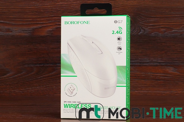 Мишка бездротова Borofone BG7 (біла)