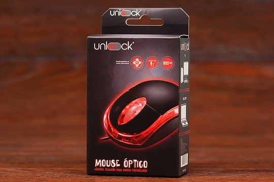Мишка дротова Optical mouse UNLOCK MWR01 (чорна)