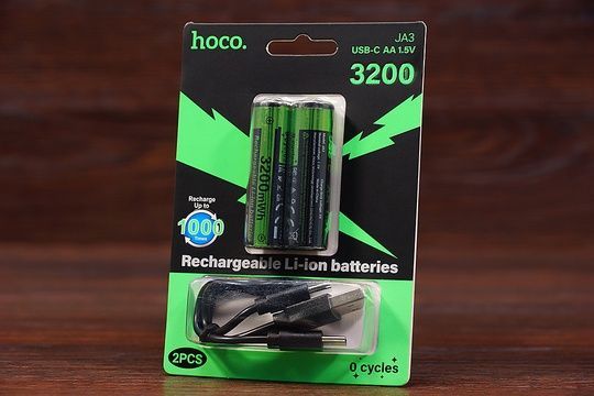 Акумулятор Hoco JA3 AA з роз'ємом USB-C 3200mAh 2шт