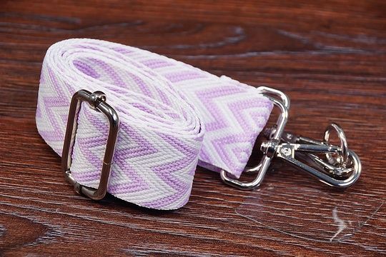 Шнурок для телефона Rhombus white-elegant purple 130cm