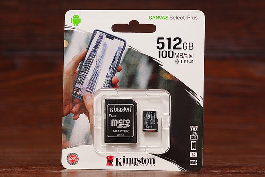 MSD 512GB Kingston Canvas Select+ A1(100Mb/s) /C10+SD