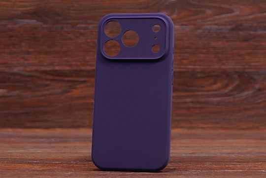 Silicone Case Close Camera (no logo) Iph 17Pro Deep purple (22)