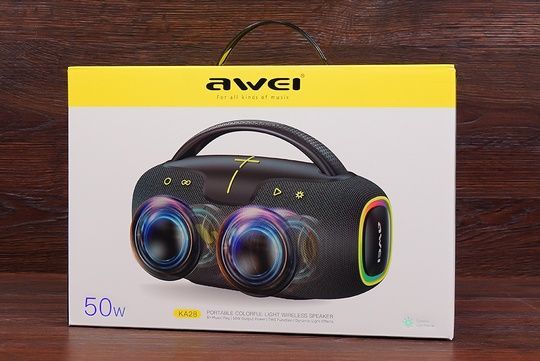 Колонка Awei KA28 RGB 50W (чорна)