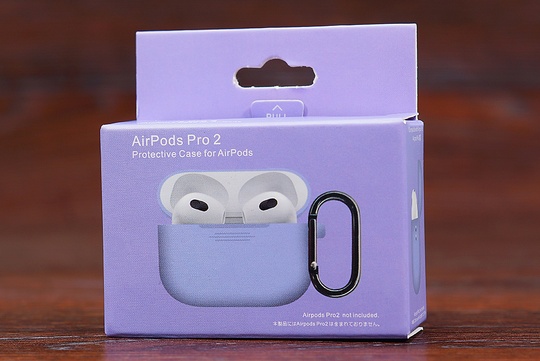 Футляр for AirPods Pro2 Carrying з карабіном light purp