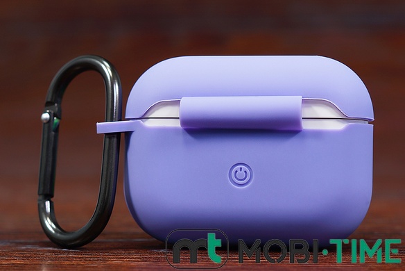 Футляр for AirPods Pro2 Carrying з карабіном light purp