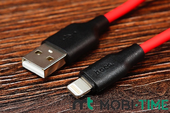 USB Кабель lightning HOCO X21Plus (1m) (червоний)