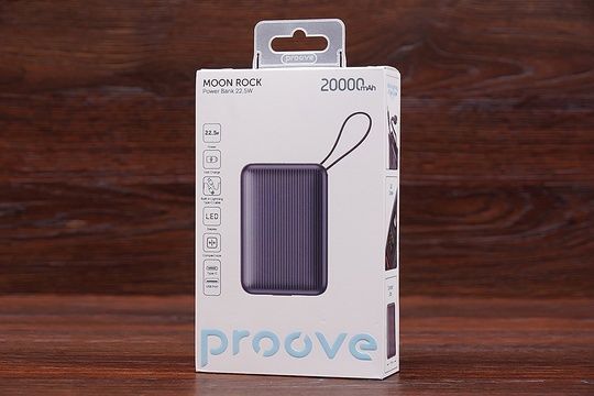 Power Bank Proove Moon Rock 20000 22.5W (графітовий)