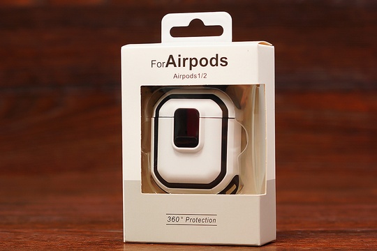 Футляр for AirPods 1/2 Protective (white)