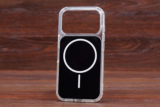 Silicone Case Phantom clear MagSafe Iph 13ProMax Black