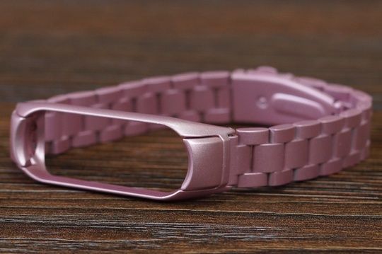 Ремінець MI Band 5/6 Bead(метал) лавандовий