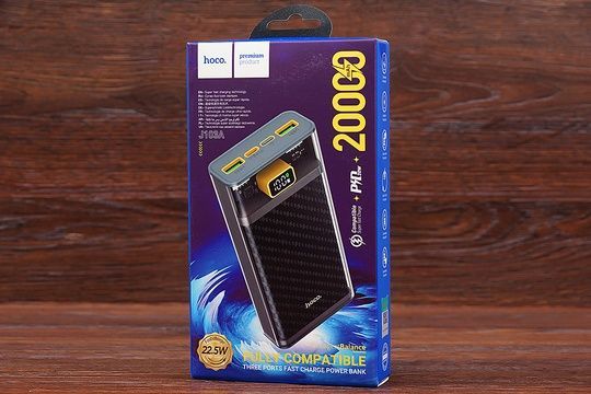 Power Bank HOCO J103A 20000 mAh PD 22.5W (графітовий)