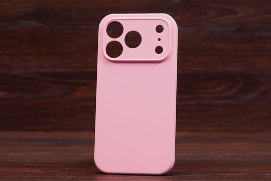 Silicone Case Close Camera (no logo) Iph 17ProMax Pink (41)