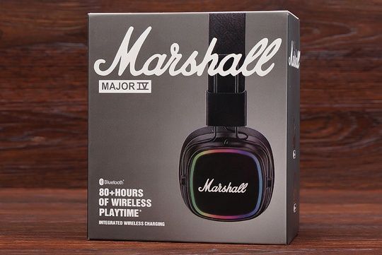Навушники бездротові Marshall Major IV RGB корич.