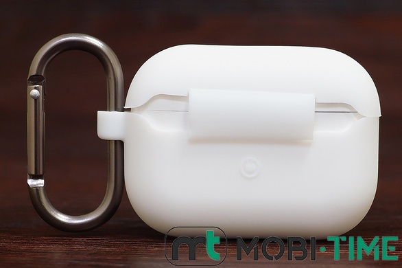 Футляр for AirPods Pro2 Carrying з карабіном (white)