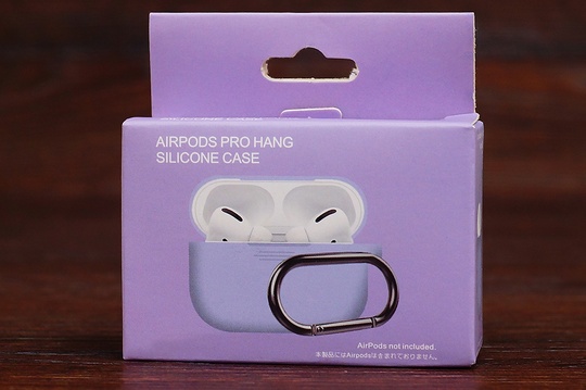 Футляр for AirPods Pro Carrying з карабіном (elegant purple)