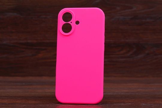Silicone Case Close Camera (no logo) Iph 17 Shiny pink (23)