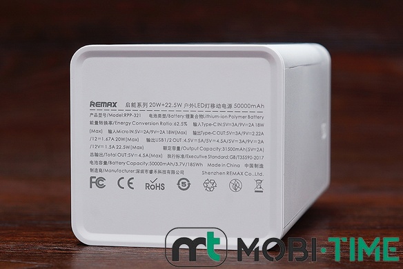 Power Bank Remax RPP-321 50000 mAh 22.5W (білий)