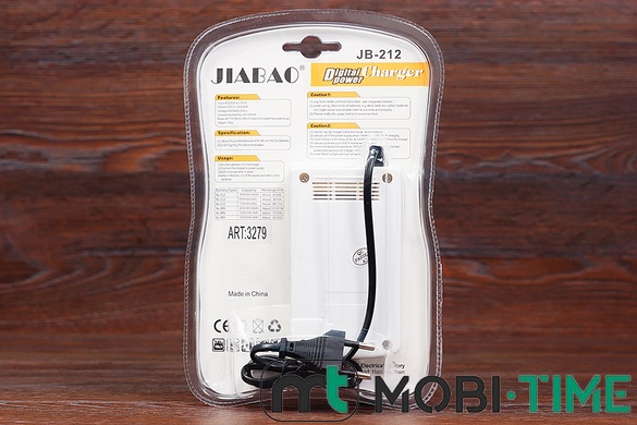 Комплект зарядний пристрій JB-212+ 4 акумулятори AAA LR03 2500mAh