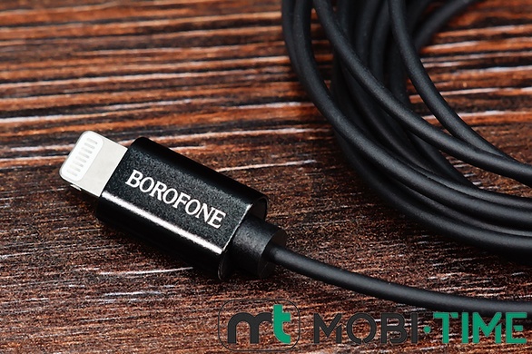 Мікрофон дротовий Borofone BFK11 lightn для телефона (чорний)