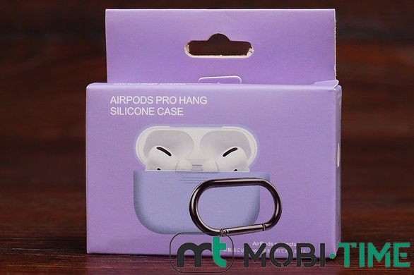 Футляр for AirPods Pro Carrying з карабіном (elegant purple)