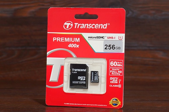 MSD 256GB Transcend/C10+SD