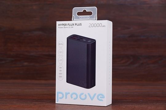 Power Bank Proove Hyper Flux Plus 20000mAh 22.5W (чорний)