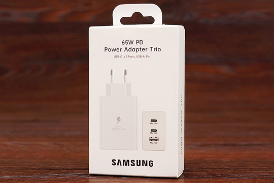 МЗП блок Sams 65W 2USB-C + 15W USB-A orig (білий)