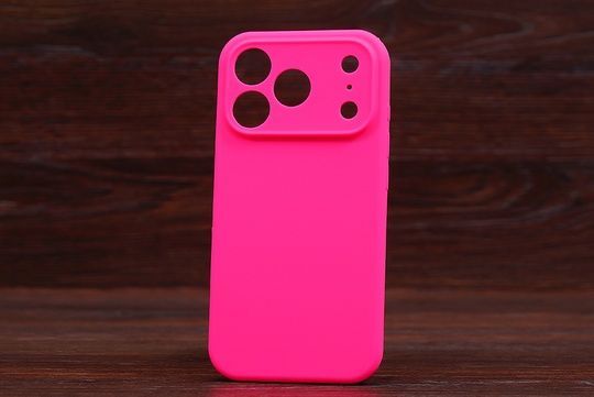 Silicone Case Close Camera (no logo) Iph 17Pro Shiny pink (23)