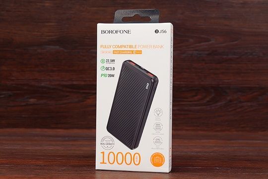 Power Bank Borofone BJ56 10000 mAh QC3.0 + PD22.5W (чорний)