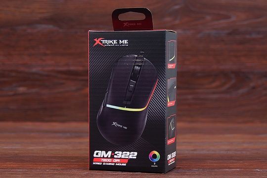 Мишка дротова ігрова Xtrike ME GM-322 RGB (чорна)