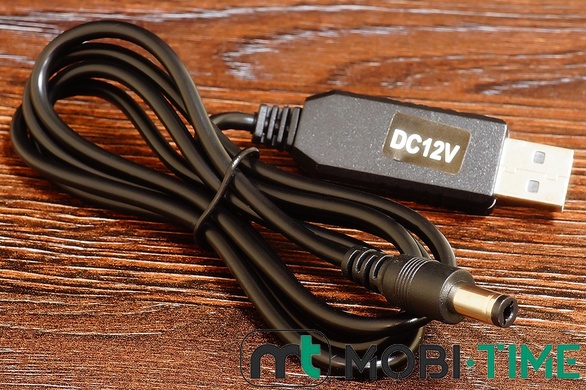 USB Кабель для роутера DC-5.5х2.1mm 12V (1m)