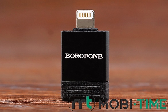 OTG Borofone BV18 Lightning male to USB-A female (чорний)