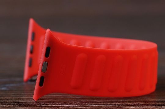 Ремінець AppleWatch 42/44/45 Silicone Loop червон